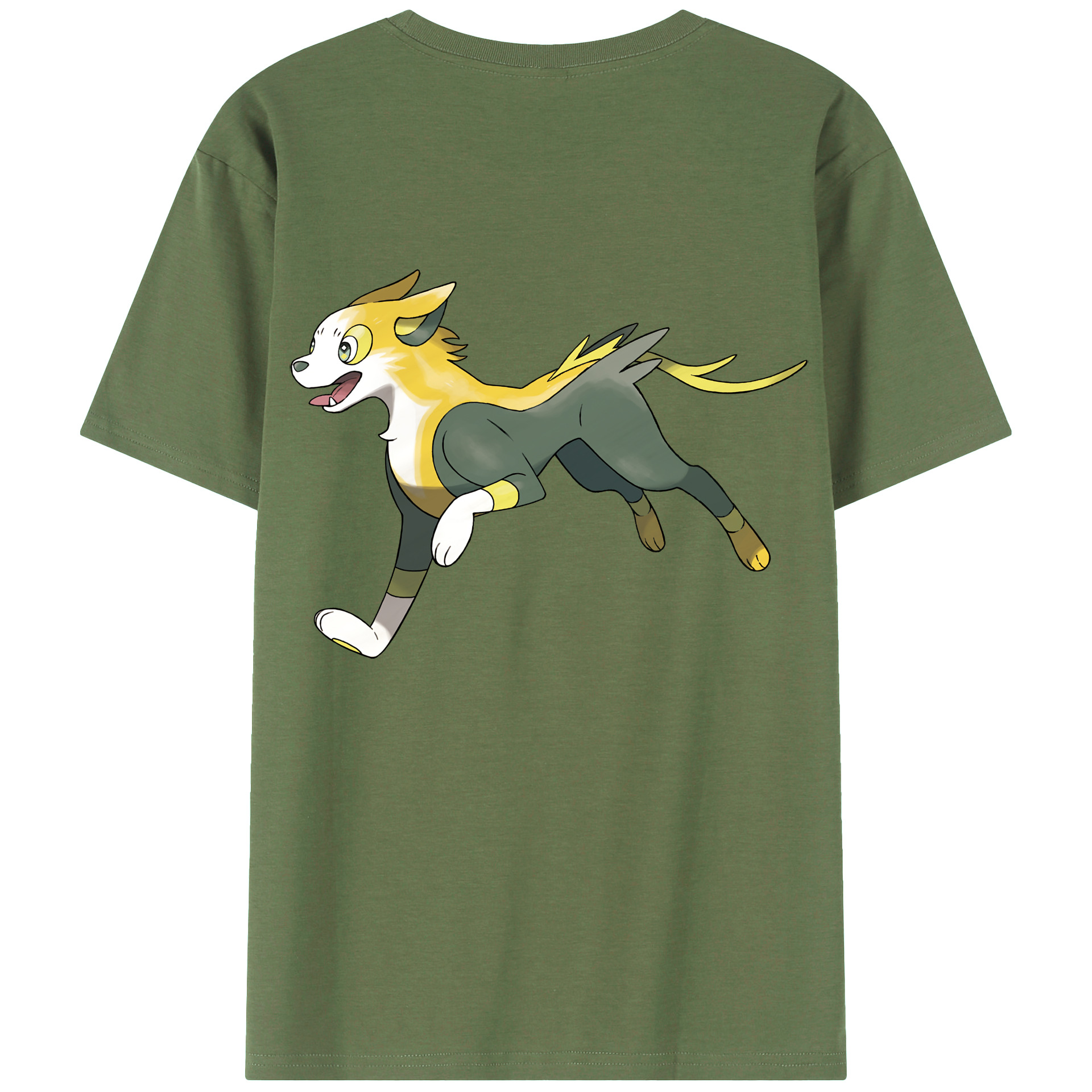 （画像用） ポケットモンスター Pokémon 綿100％ メンズ半袖Tシャツ（バックプリント） 通気性